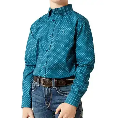 Youth Boy‘s Tyce Long Sleeve Button Up Shirt by Ariat