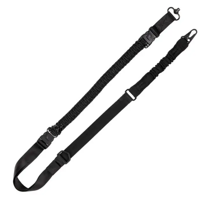 Tac-Six Citadel Single & Double-Point Paracord Sling with QD Swivel in Black by Allen Company