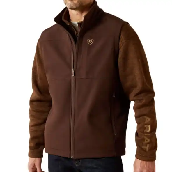 Men‘s Coffee and Brown Vernon Softshell Vest by Ariat