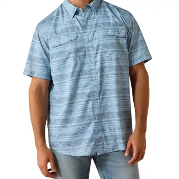 Men‘s Printed VentTEK Outbound Classic Fit Short Sleeve Button Up Shirt by Ariat