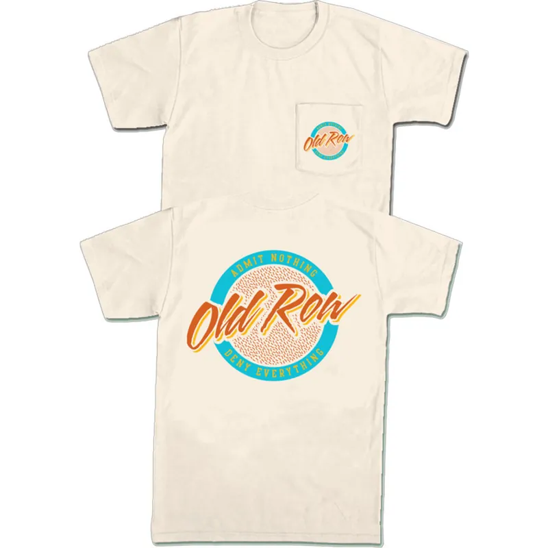 Men‘s Circle Logo Pocket Short Sleeve GraphicTee Shirt by Old Row