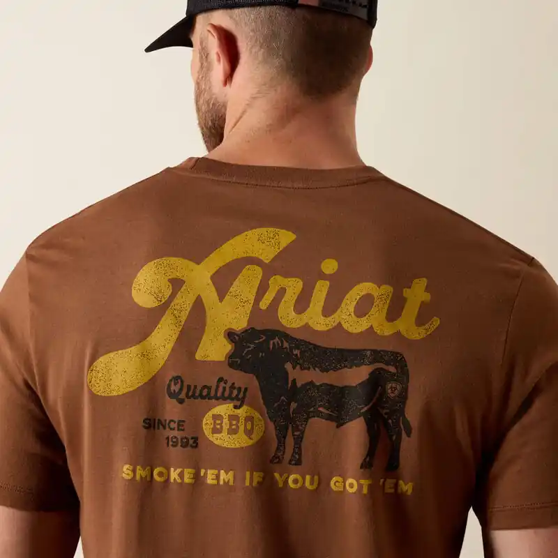 BBQ Smoke Classic Fit Short Sleeve Tee Shirt by Ariat