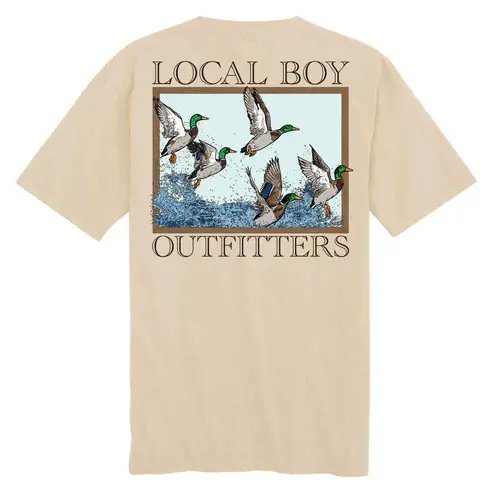 Men‘s Mallard Flock Short Sleeve Graphic Tee Shirt by Local Boy