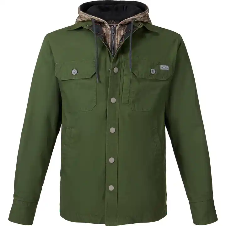 Campfire Canvas Shirt Jacket Hoodie by Drake