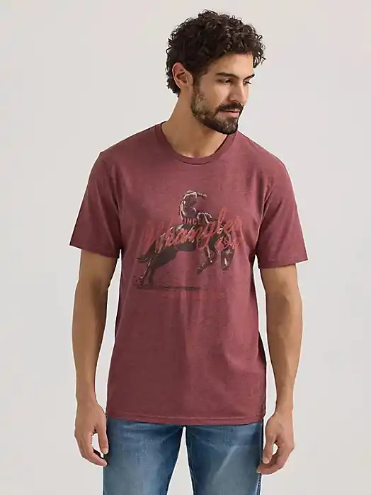 Bucking Horse Graphic Short Sleeve Tee by Wrangler