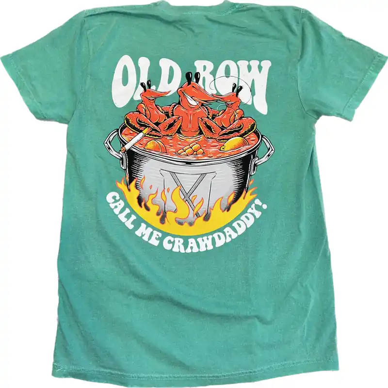 Men‘s Crawdaddy Short Sleeve Graphic Pocket Tee Shirt by Old Row