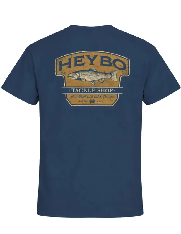 Men‘s Tackle Shop Short Sleeve Graphic Tee Shirt by Heybo