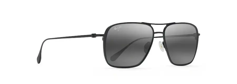 Beaches Sunglasses - Matte Black Frame, Neutral Grey Lens by Maui Jim