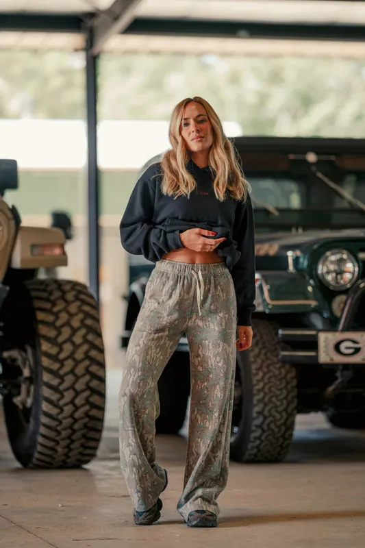 Butter Wide Leg in Camo by Tribe Kelley