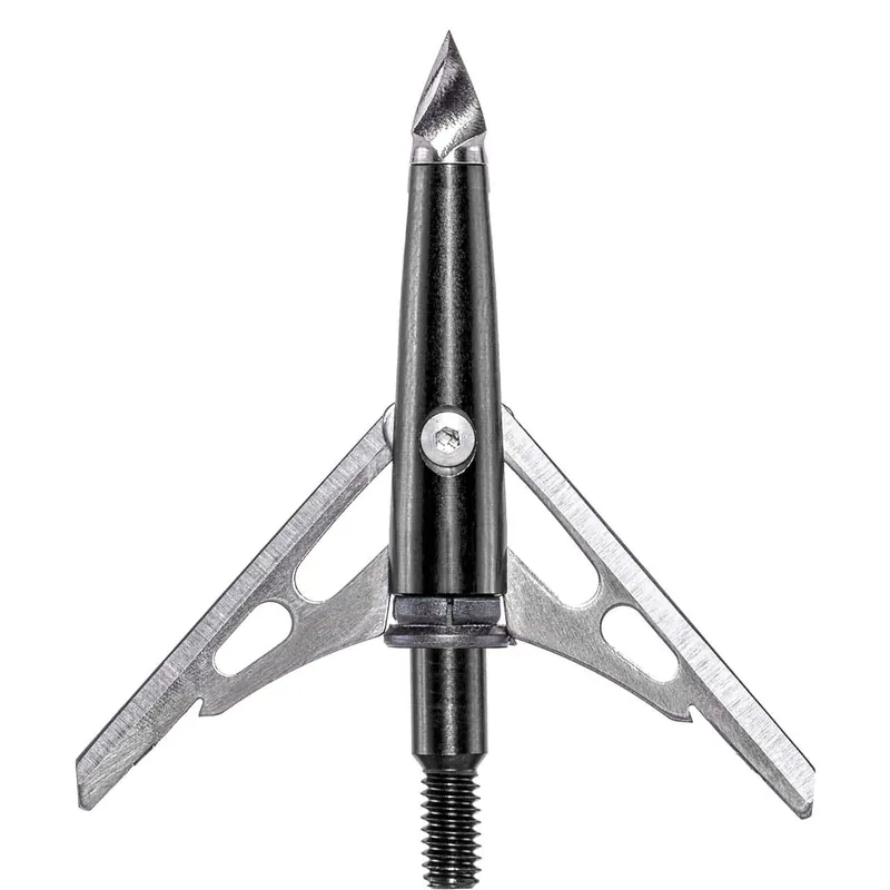 3 Pack 2 Inch Black Series Chisel Broadheads by Rage