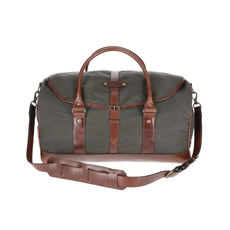Canvas Weekender Duffel Bag by Tom Beckbe