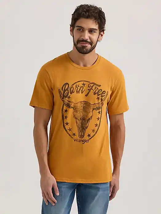 Born Free Skull Short Sleeve Tee by Wrangler