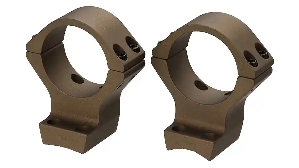30mm Scope Rings for X Bolt in Burnt Bronze Cerakote by Browning