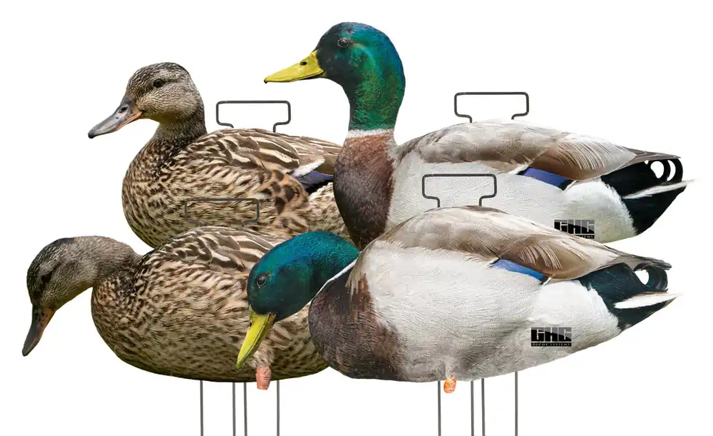 4 Pack GHG Pro Grade FFD Silhouette Mallard Duck Decoys by Avery