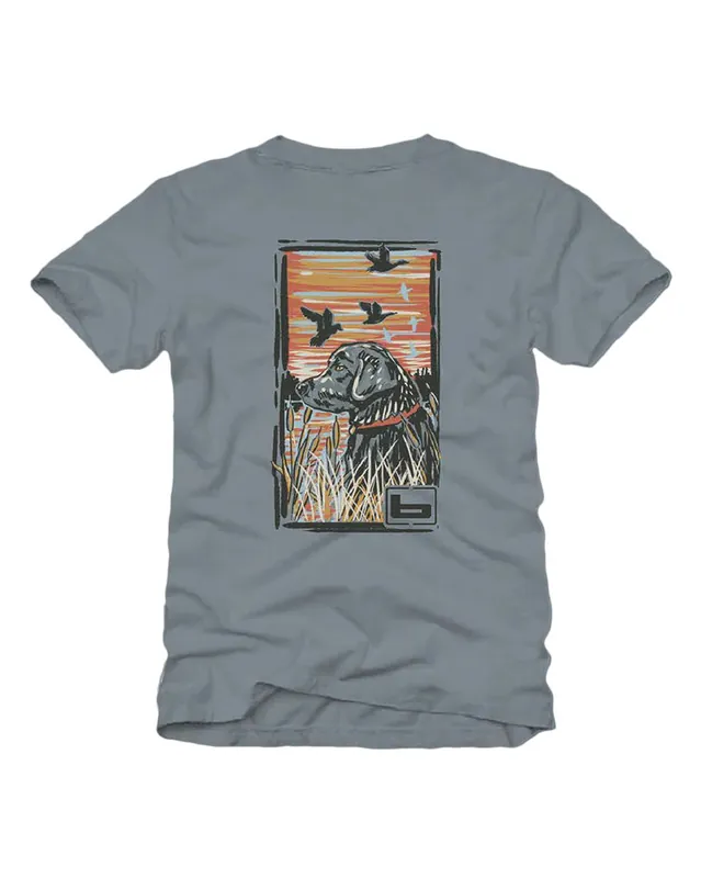 Youth Watercolor Black Lab Short Sleeve Graphic Tee Shirt by Banded