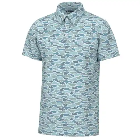 Youth Dirty Myrtle Polo in Cool Oak Camo by Local Boy Outfitters