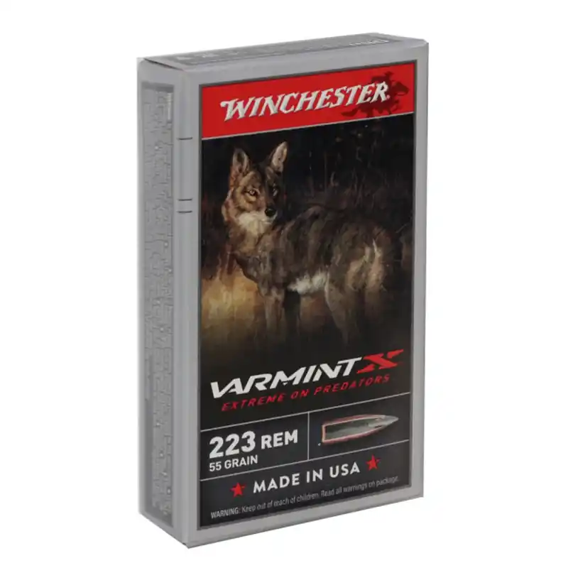 Winchester Varmint X 3,240 fps 223 Remington 55 Grain Polymer Tip Rifle Ammunition