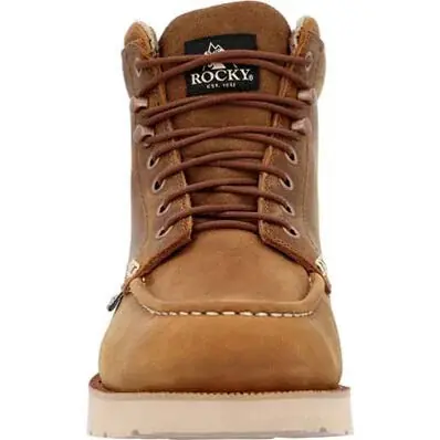 MonoCrepe Wedge 6 inch Waterproof Work Boot by Rocky