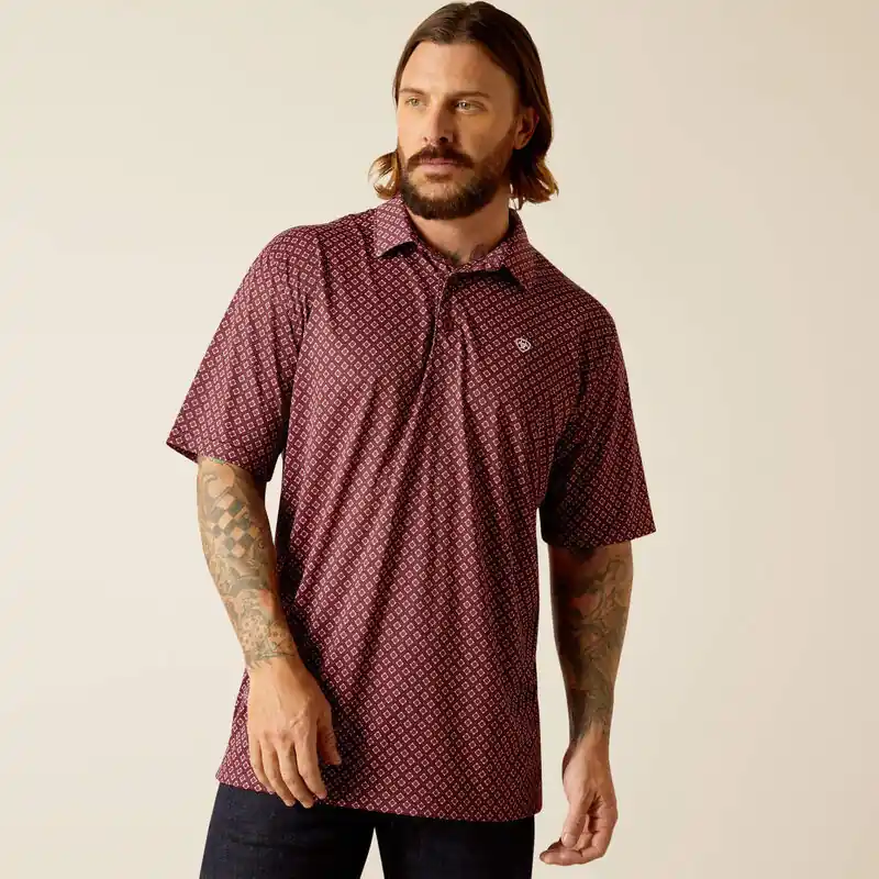 All Over Short Sleeve Polo Shirt by Ariat