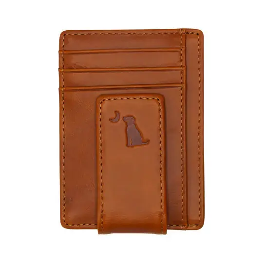 Brown Leather Money Clip by Local Boy