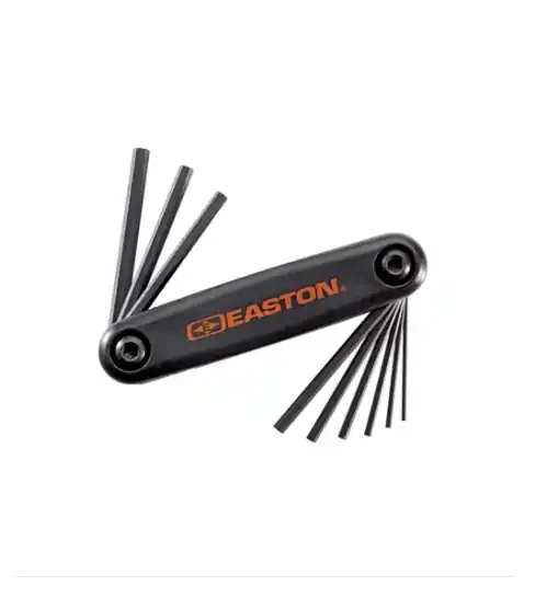 Black Standard Sized Pro Hex Fold Up Allen Set by Easton Archery