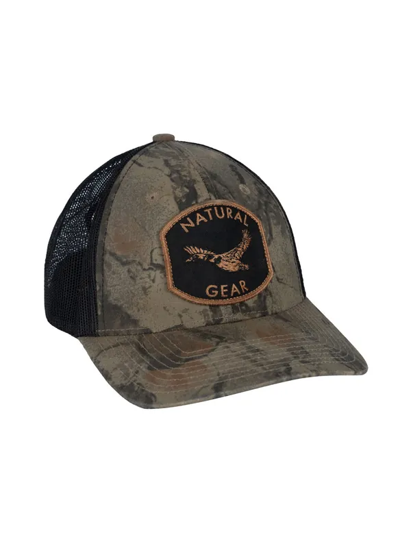 Natural Mid-Pro Black Duck Patch Hat by Natural Gear