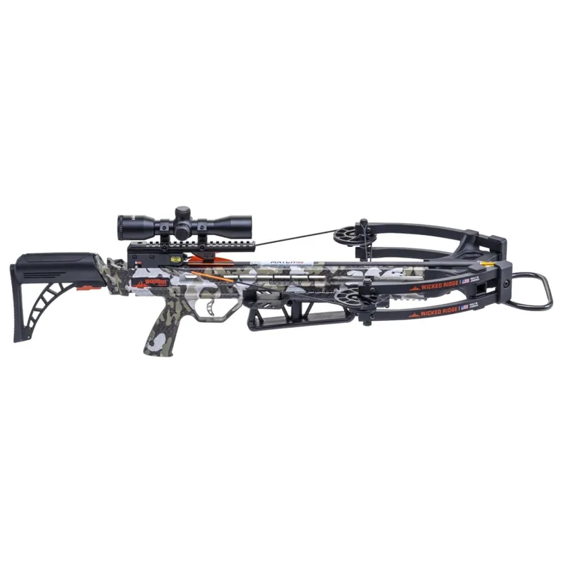 Wicked Ridge Warrior 400 Pro-View Scope Rope Adjustable Stock Peak XT Crossbow by TenPoint
