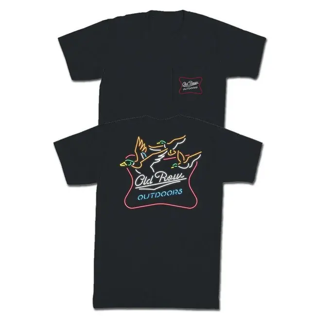 Outdoors Neon Duck Short Sleeve Pocket Shirt by Old Row