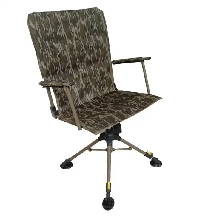 Bottomland XL Deluxe Swivel Hydraulic Post Chair with Backrest by World Famous Sports