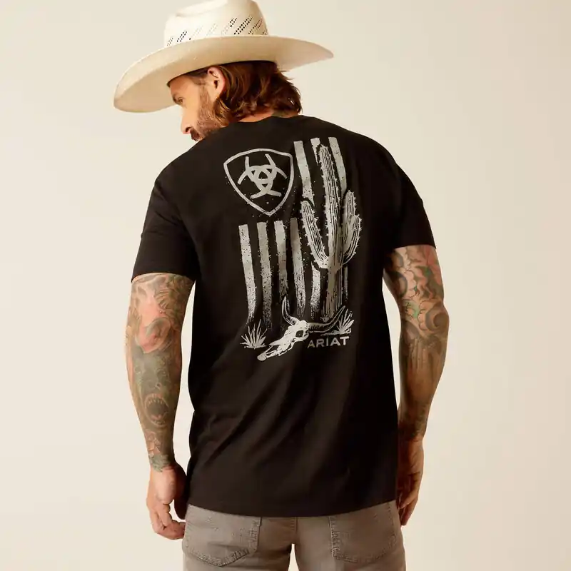 Cactus Flag Short Sleeve Tee Shirt by Ariat
