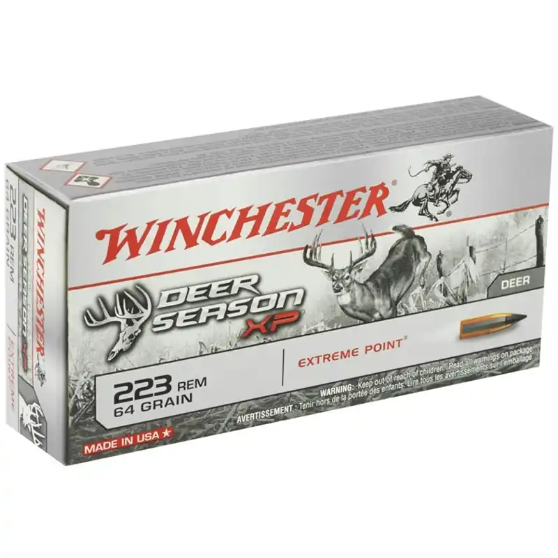 Winchester Deer Season XP 3,020 fps 223 Remington 64 Grain Extreme Point Polymer Tip Rifle Ammunition