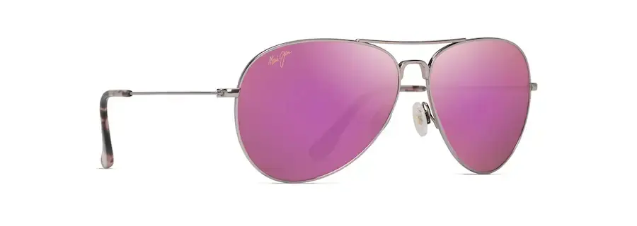 Mavericks Sunglasses with Rose Gold Frames and Maui Sunrise Lens by Maui Jim