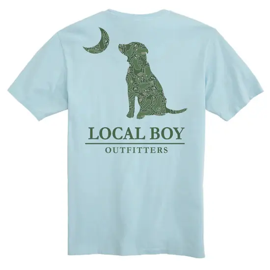 Men‘s Par 3 Dog & Moon Short Sleeve Graphic Tee Shirt by Local Boy