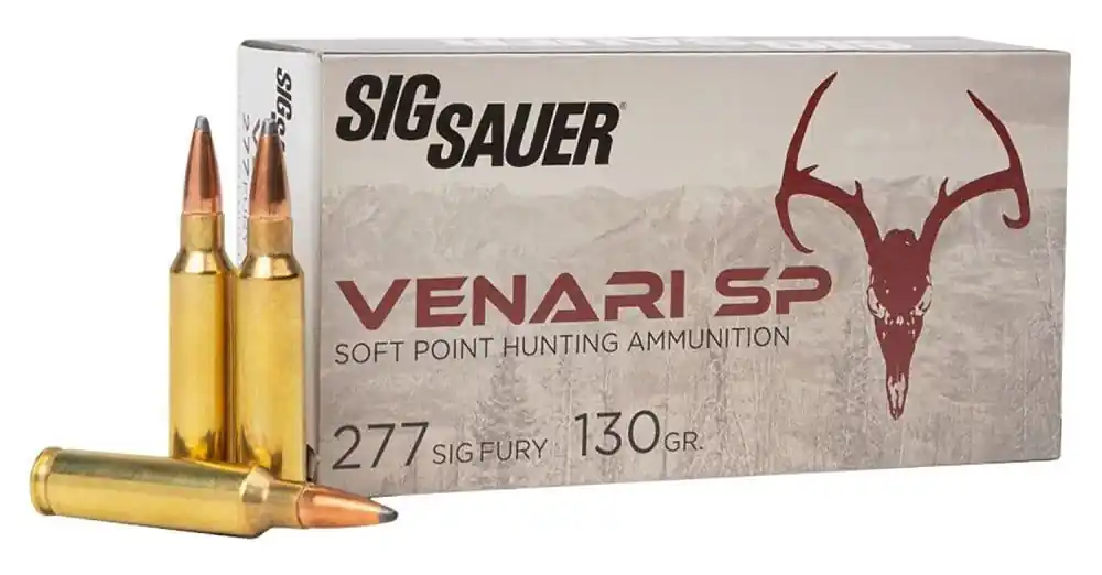 Sig Sauer Venari 2,710 fps 277 Sig Fury 130 Grain Soft Point Rifle Ammunition