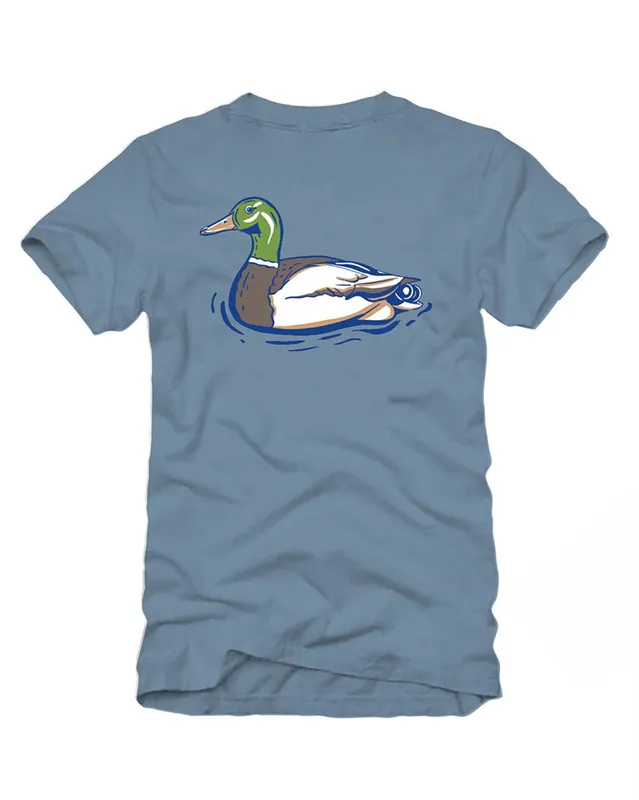 Men‘s Simple Mallard Short Sleeve Tee Shirt by Banded