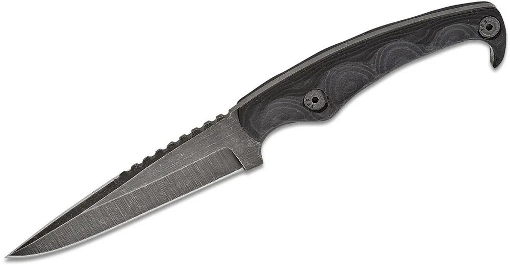 MK2 Fixed Knife with Nitrile & Black G10 Blade by Stroup Knives
