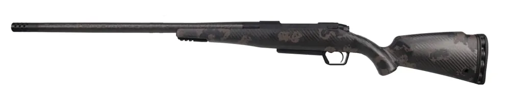 Carbon Rogue XP 7mm PRC Bolt Action Rifle with Spiral Fluted Bolt 22 Inch Carbon Fiber Threaded Barrel in Black/Trophy Stock by Fierce Firearms
