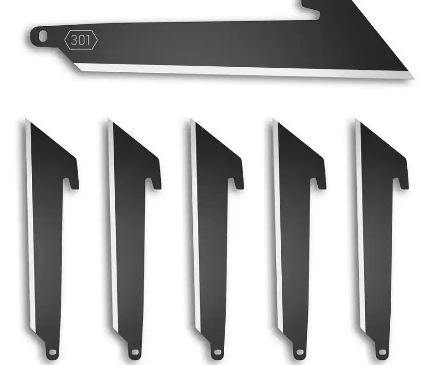 6 Pack 3 Inch Replacement Utility Blades by Outdoor Edge
