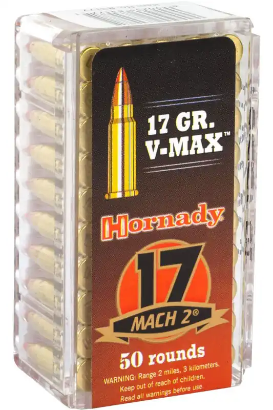 Hornady Varmint Express 2,050 fps 17 Hornady Mach 2 15.5 Grain Extreme Teminal Performance Rimfire Ammunition