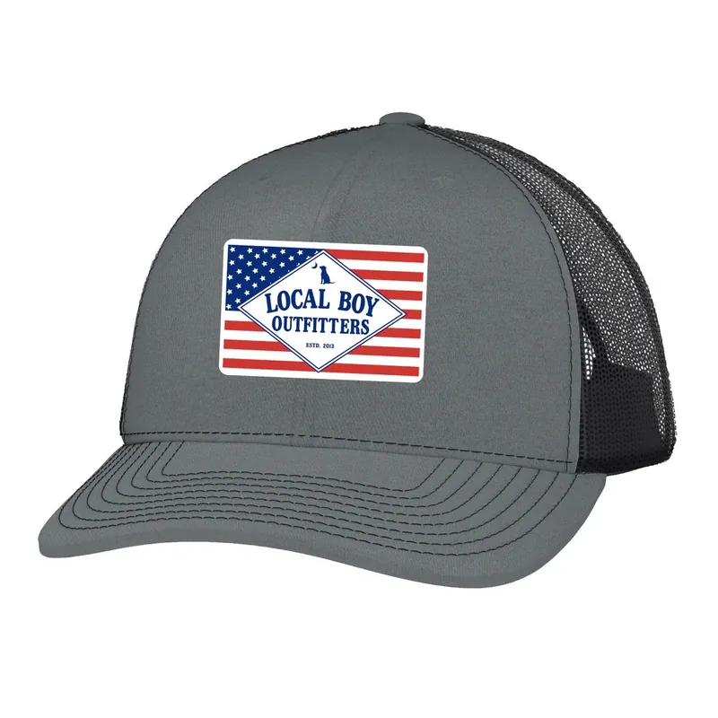Founders Flag America Trucker Hat by Local Boy Outfitters