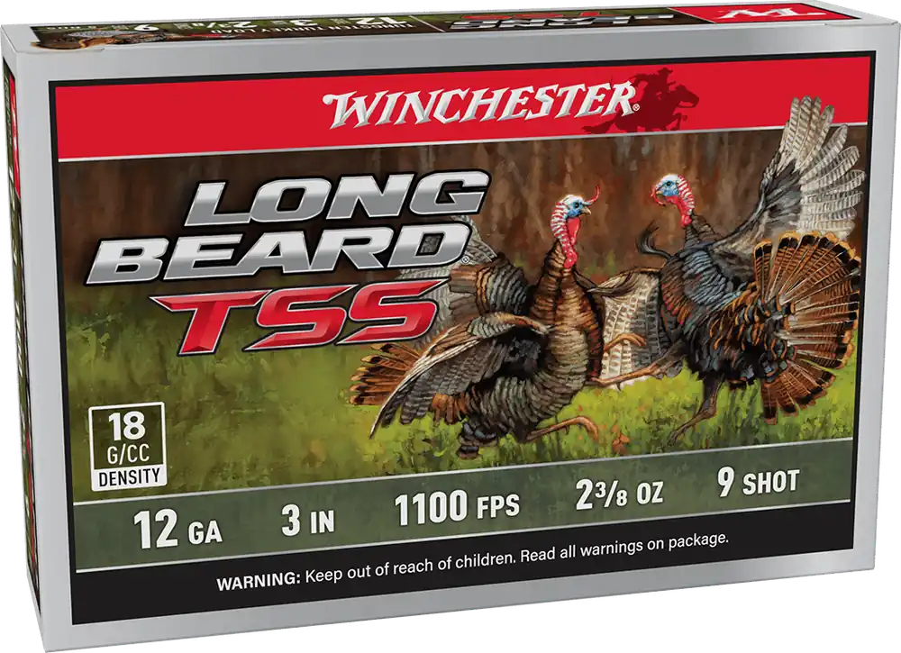 Winchester Long Beard TSS 1100fps 12 Gauge 3" 2-3/8oz 9 Shotgun Ammunition