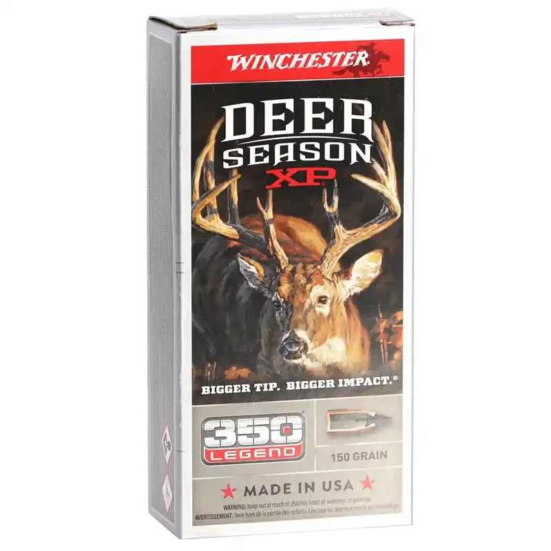 Winchester Deer Season XP 2,325 fps 350 Legend 150 Grain Extreme Point Polymer Tip Rifle Ammunition