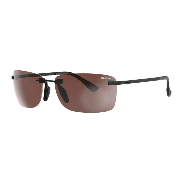 Legolas OTG Sunglasses with Matte Black Frames & Brown and Silver Lenses by Bex