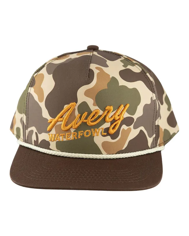 Adult 5 Panel Camo Rope Snapback Hat by Avery