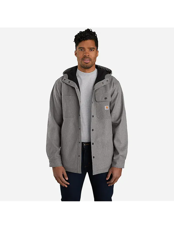 Rain Defender Relaxed Fit Heavy Weight Hooded Shirt Jacket by Carhartt
