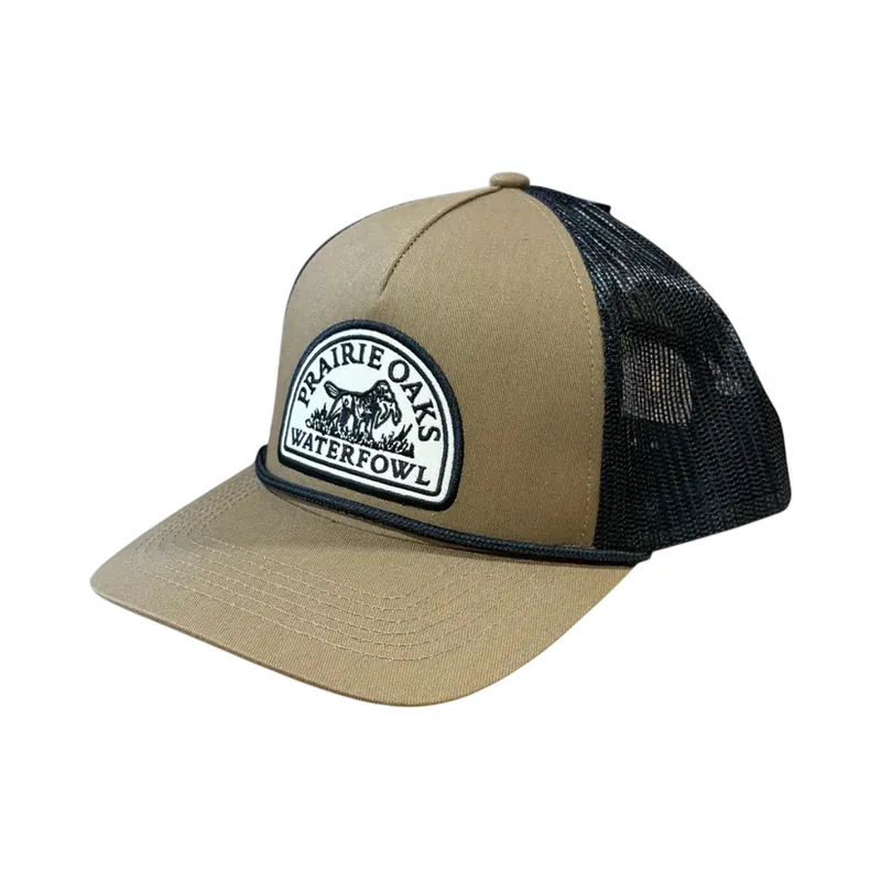 Adult Brown Colored Established Trucker Snpback Cap by Prairie Oak