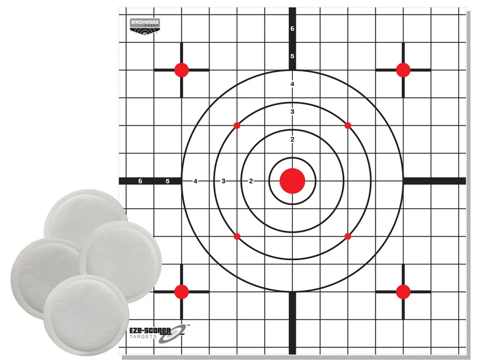 EZE-Scorer Optic Sight-In Target 4 Pack by Birchwood Casey