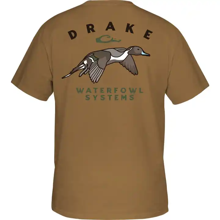 Retro Northern Pintail Short Sleeve Tee by Drake