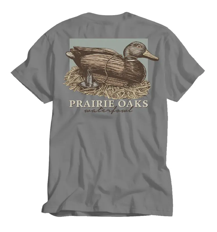 Antique Decoy Short Sleeve Pocket Tee by Prairie Oaks Waterfowl