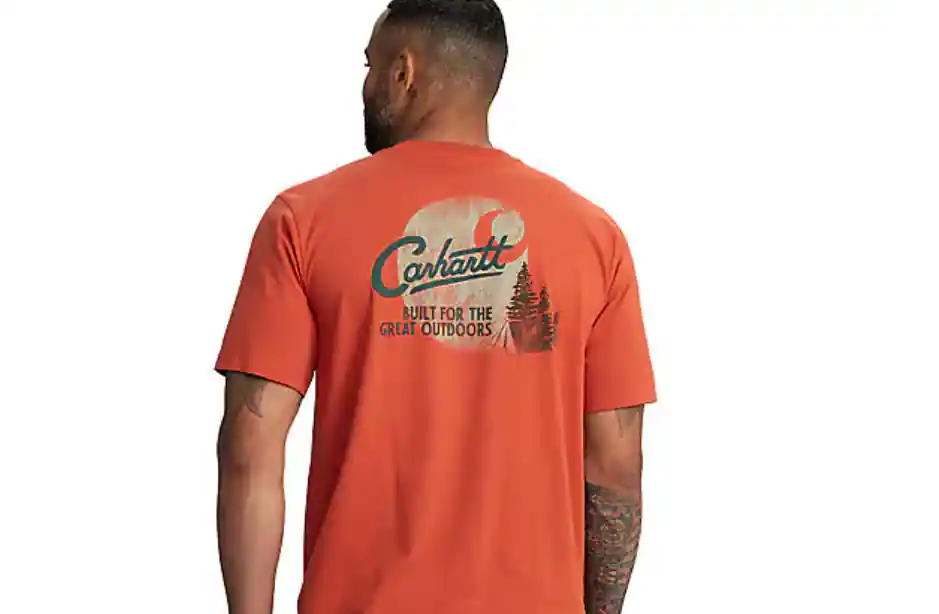 Relaxed Fit LightWeight Short Sleeve Pocket Camp Tee by Carhartt